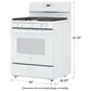 GE Appliances 5.0 Cu. Ft. Freestanding Gas Range in White, , large