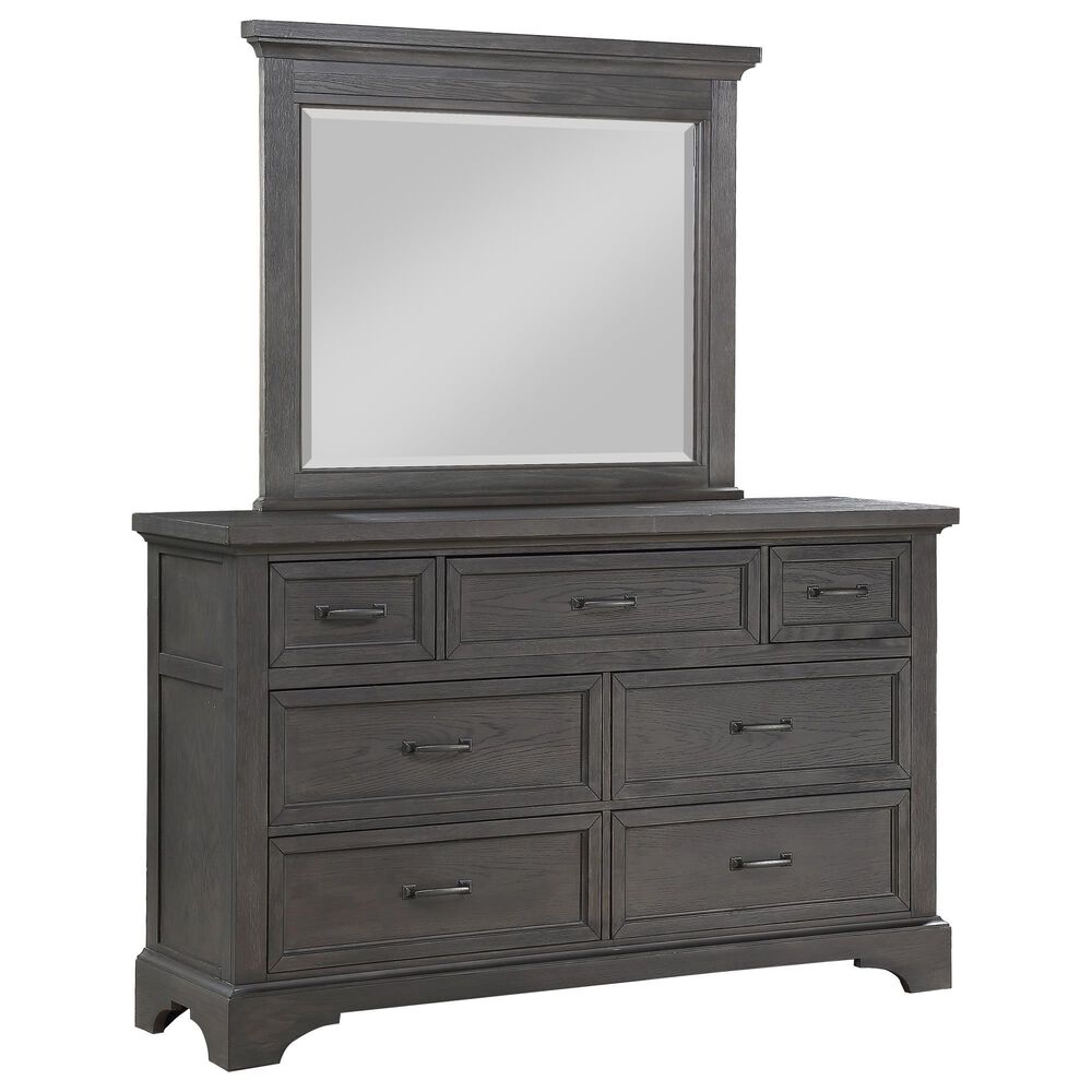 Davis International Prescott 4 Piece Queen Storage Panel Bedroom Set in Gray Oak, , large