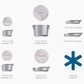 Joseph Joseph Space Steel 6-Piece Cookware Set with Folding Handle in Stainless Steel, , large