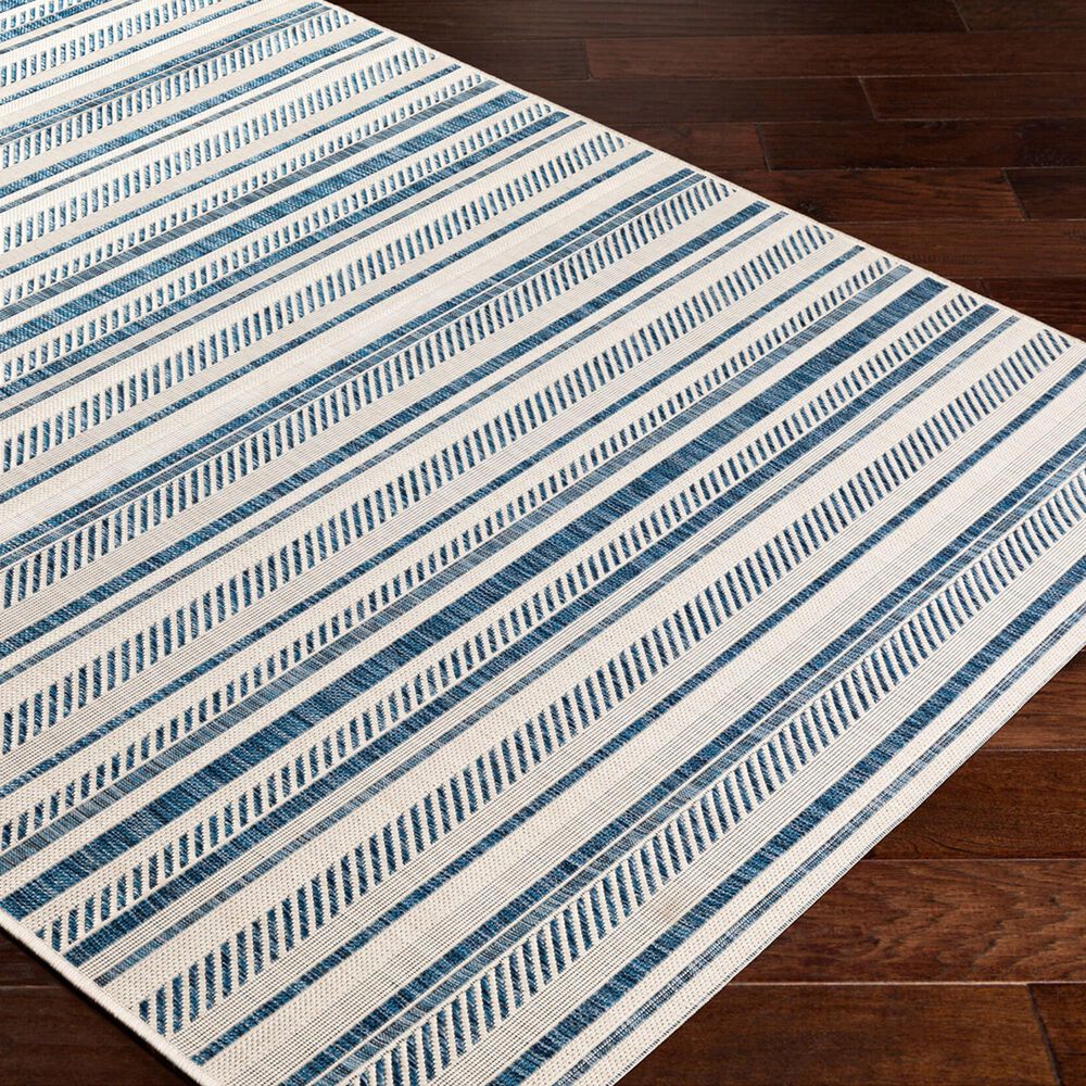 Surya Eagean EAG-2337 Navy, Light Blue, Blue and White 10&#39; x 13&#39;11&quot; Indoor/Outdoor Area Rug, , large