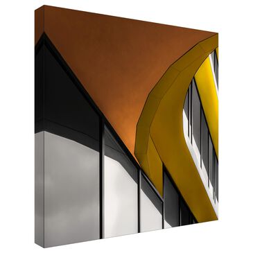 Timberlake Two Shades Of Gold 14" x 14" Canvas Art in Brown/Gray/White, , large