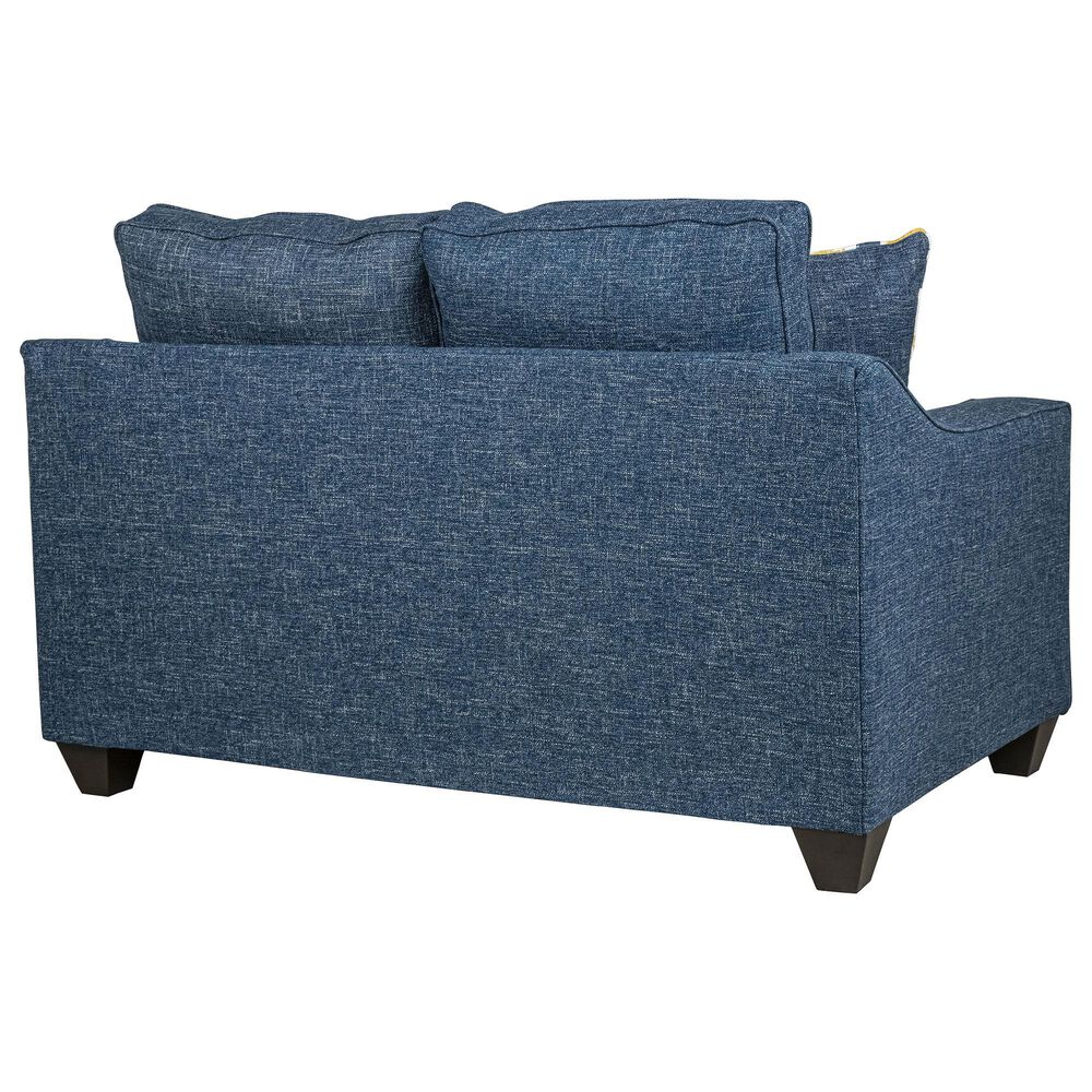 J Cooper USA Galaxy Stationary Loveseat in Azure, , large