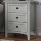 Urban Home Grace 3 Drawer Nightstand in Elephant Grey, , large