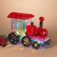The Gerson Company 23.6" USB Electric RGB Lighted Holographic Holiday Train with Remote Control, , large