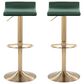 Lumisource Ale Adjustable Swivel Barstool in Green (Set of 2), , large