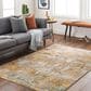 Surya Reina Cream, Light Gray, Light Brown, Tan, Denim and Mustard 7"10" x 10"2" Area Rug, , large