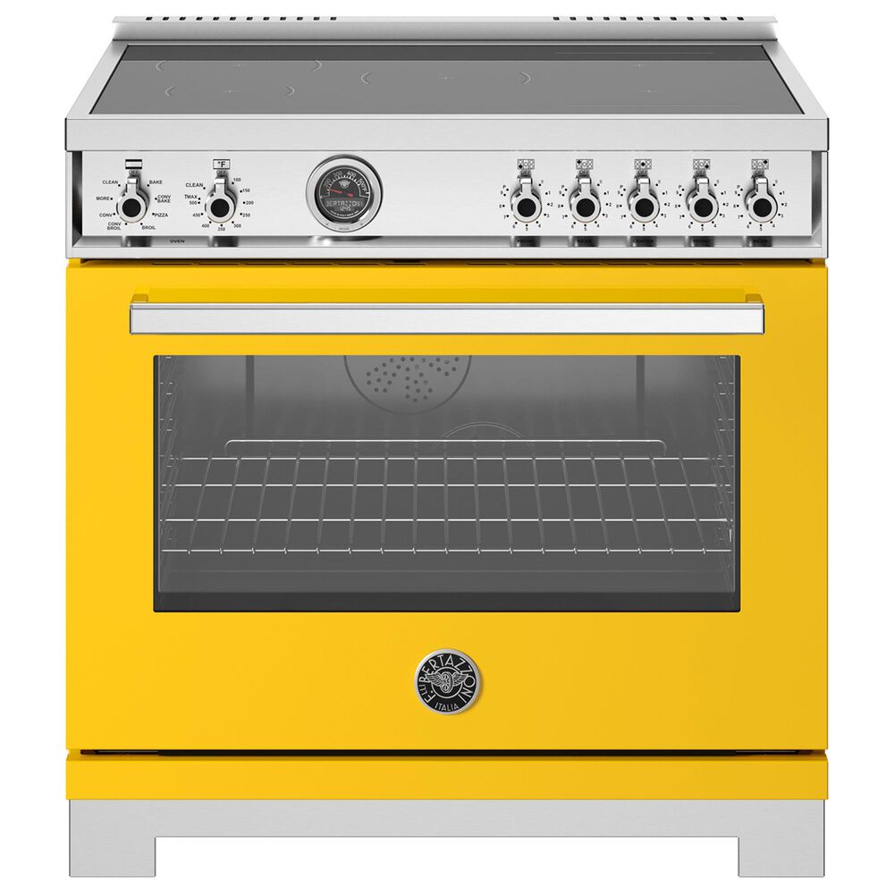 Bertazzoni Professional 5.7 Cu.Ft. Induction Range with Convection and Self-Cleaning in Giallo, , large