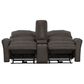 Catnapper Fredda Power Reclining Console Loveseat with Power Headrests in Coffee, , large