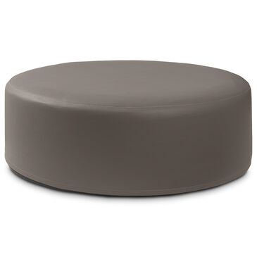 Jaxx Candler Round Ottoman in Gunmetal, , large