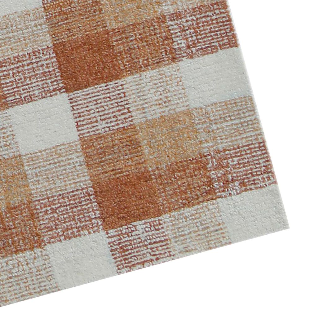Amer Rugs Tartan 9&#39; x 13&#39; Orange Area Rug, , large