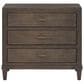 Furniture Worldwide Montclair 4-Piece Queen Panel Bedroom Set in Embossed Cocoa and Smoked Gold, , large