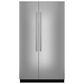 JennAir 48" RISE Fully Integrated Built-In Side-By-Side Refrigerator Door Panel Kit in Stainless Steel, , large