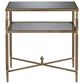 Ashley Cloverty 3-Piece Occasional Table Set in Aged Gold and Clear, , large