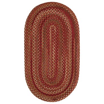 Capel Homecoming 0048-500 5" x 8" Oval Rosewood Red Area Rug, , large