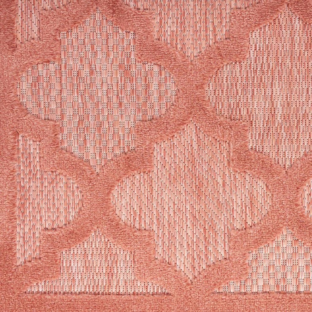 Nourison Easy Care 4' x 6' Coral and Orange Indoor/Outdoor Area Rug, , large