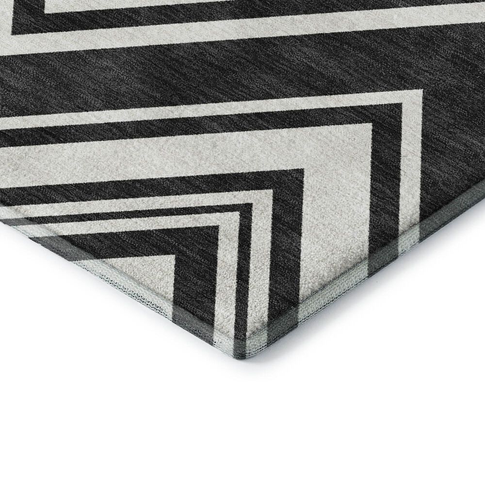 Dalyn Rug Company The Reserve TR17 Black 1&#39;8&quot; x 2&#39;6&quot; Indoor/Outdoor Area Rug, , large