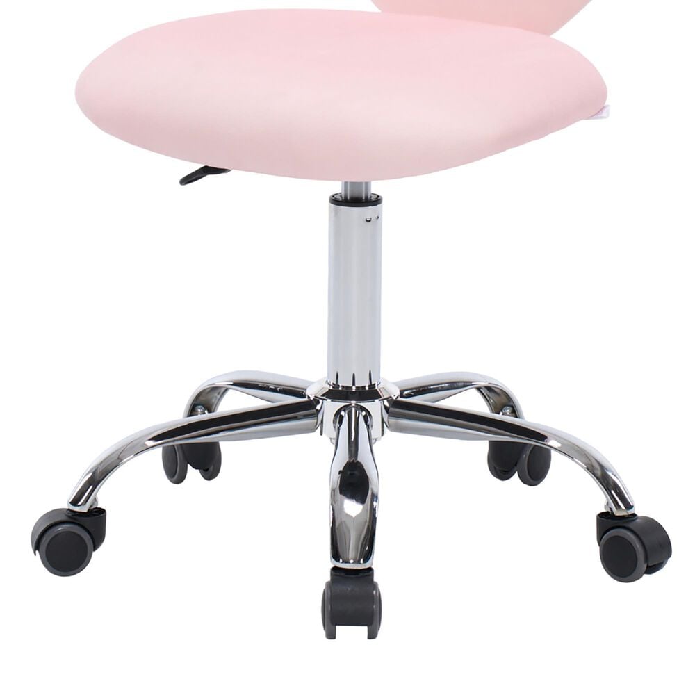 Impressions Vanity Hello Kitty Sweet Swivel Vanity Chair with Light Pink Cushion in Silver, , large