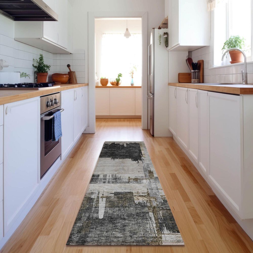 Dalyn Rug Company Trevi TV18 2&#39;3&quot; x 7&#39;6&quot; Gray Runner, , large