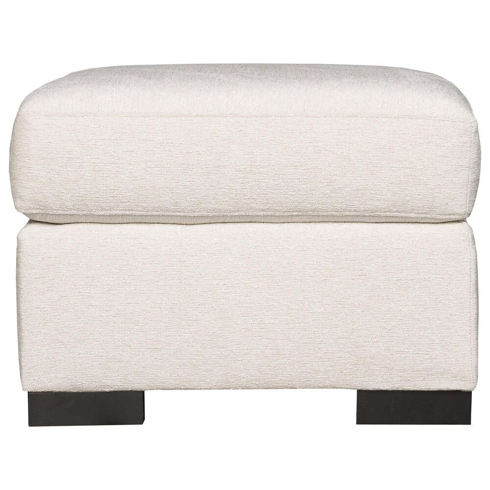 Bernhardt Germain Ottoman in White and Cream, , large