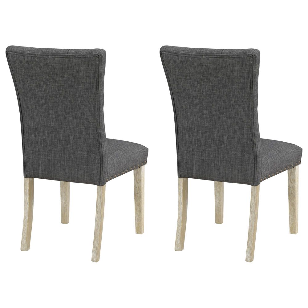 Valor Living Preston Side Chair with Charcoal Cushion (Set of 2), , large
