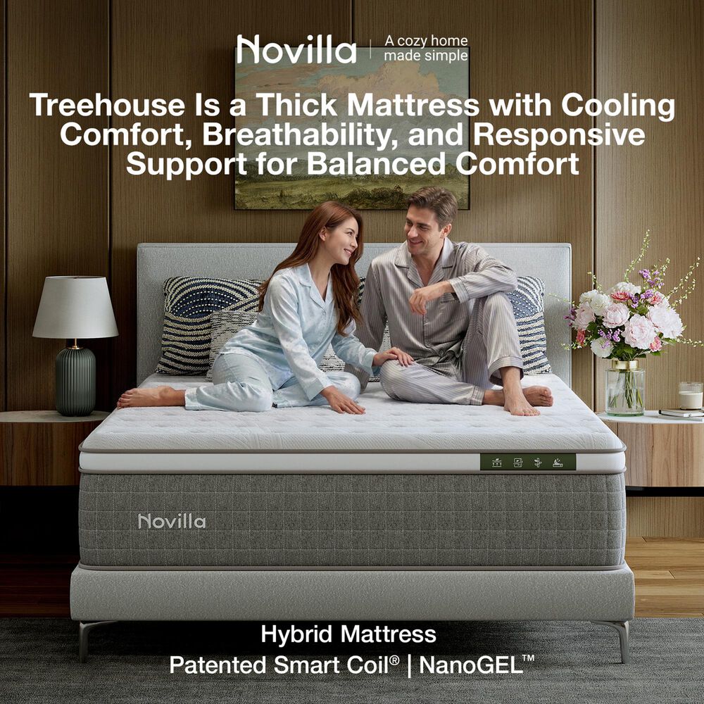 Novilla Vela 12" Medium Queen Mattress in a Box, , large