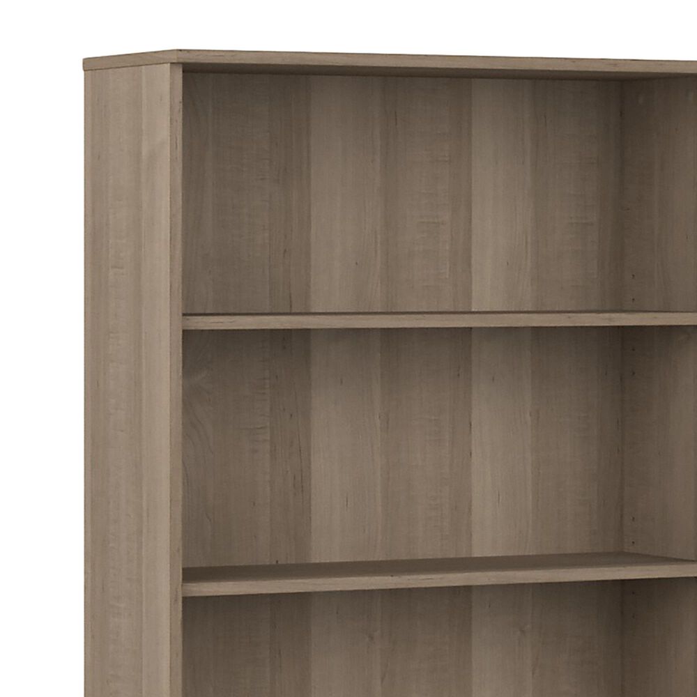 Bush Cabot 5Shelf Tall Bookcase in Ash Gray Nebraska Furniture Mart