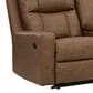 Ashley Mackmenville Manual Double Reclining Loveseat with Console in Caramel, , large