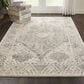 Nourison Fusion FSS11 5"4" x 7"4" Cream and Grey Area Rug, , large