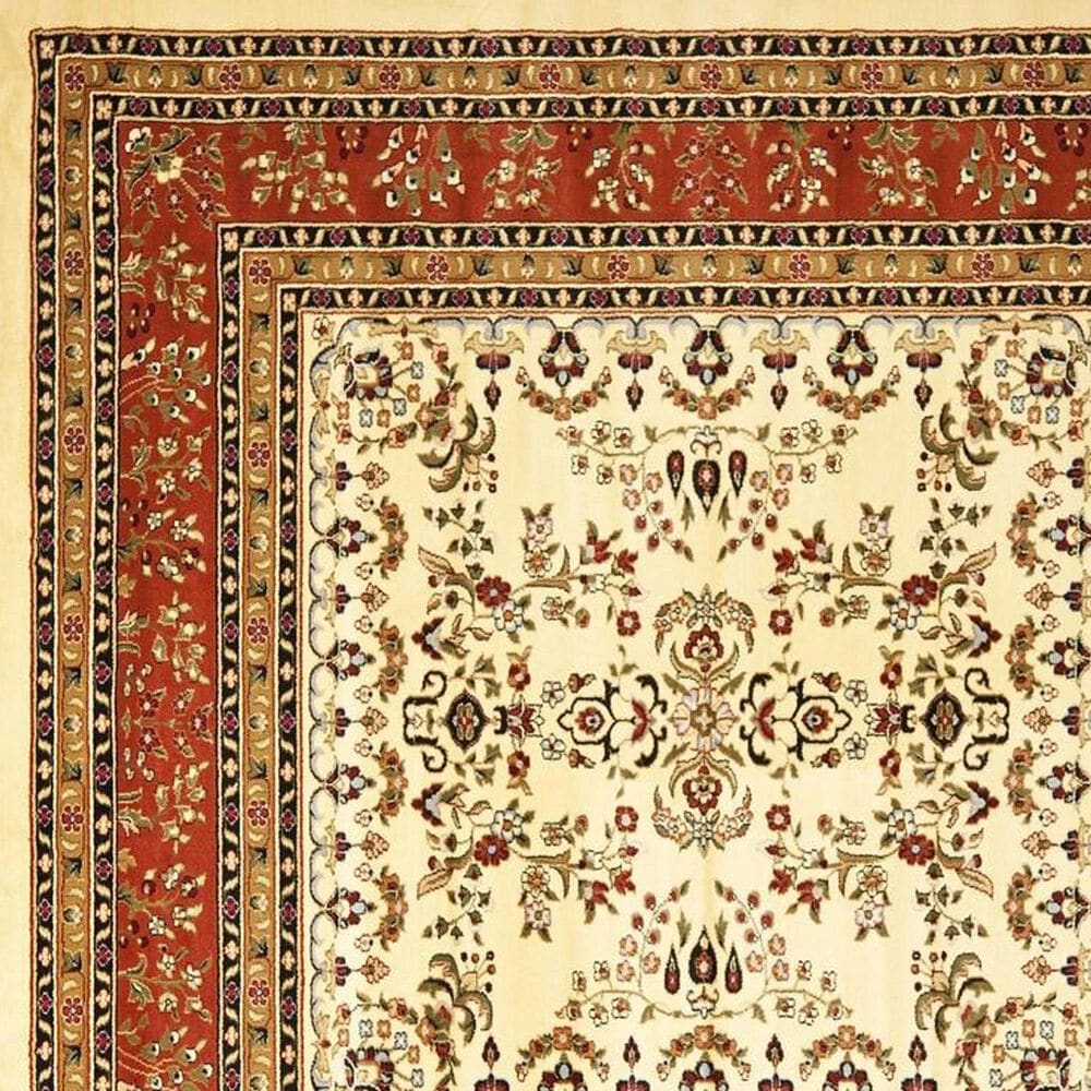 Safavieh Lyndhurst 8&#39; Round Ivory and Rust Area Rug, , large
