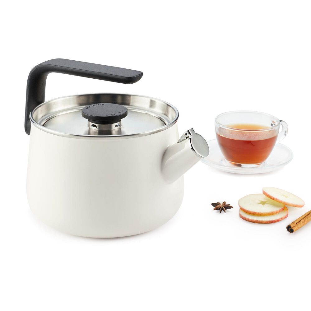 Kitchenaid 2-Quart Stovetop Whistling Teakettle in White, , large