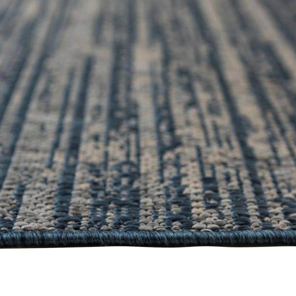 Amer Rugs Maryland Striped 4&#39; x 6&#39; Blue Area Rug, , large