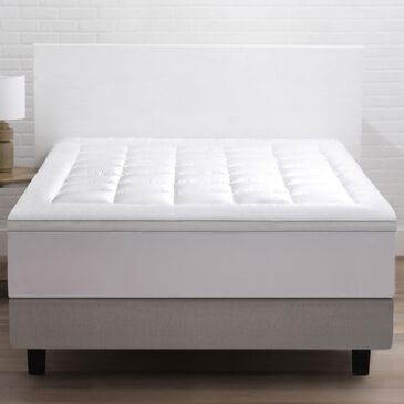 Allied Home Powernap Twin Plush Down Alternative Mattress Pad in White, , large