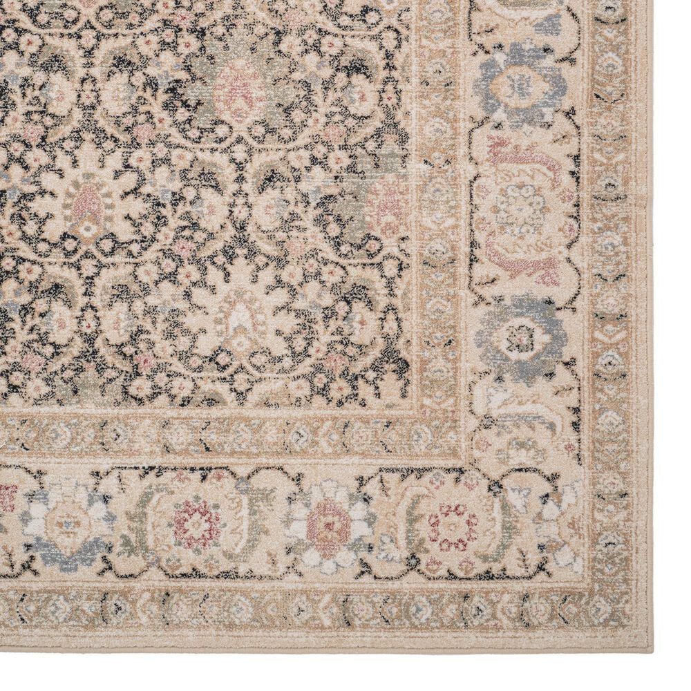 Capel Avery Keshan 3401RS03110506350 3&#39; 11&quot; x 5&#39; 6&quot; Onyx Cream Area Rug, , large