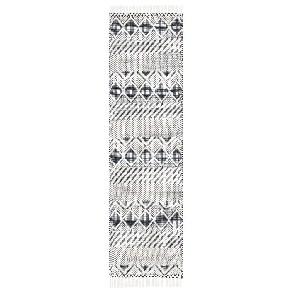 Safavieh Natura 2"3" x 8" Ivory and Charcoal Runner, , large