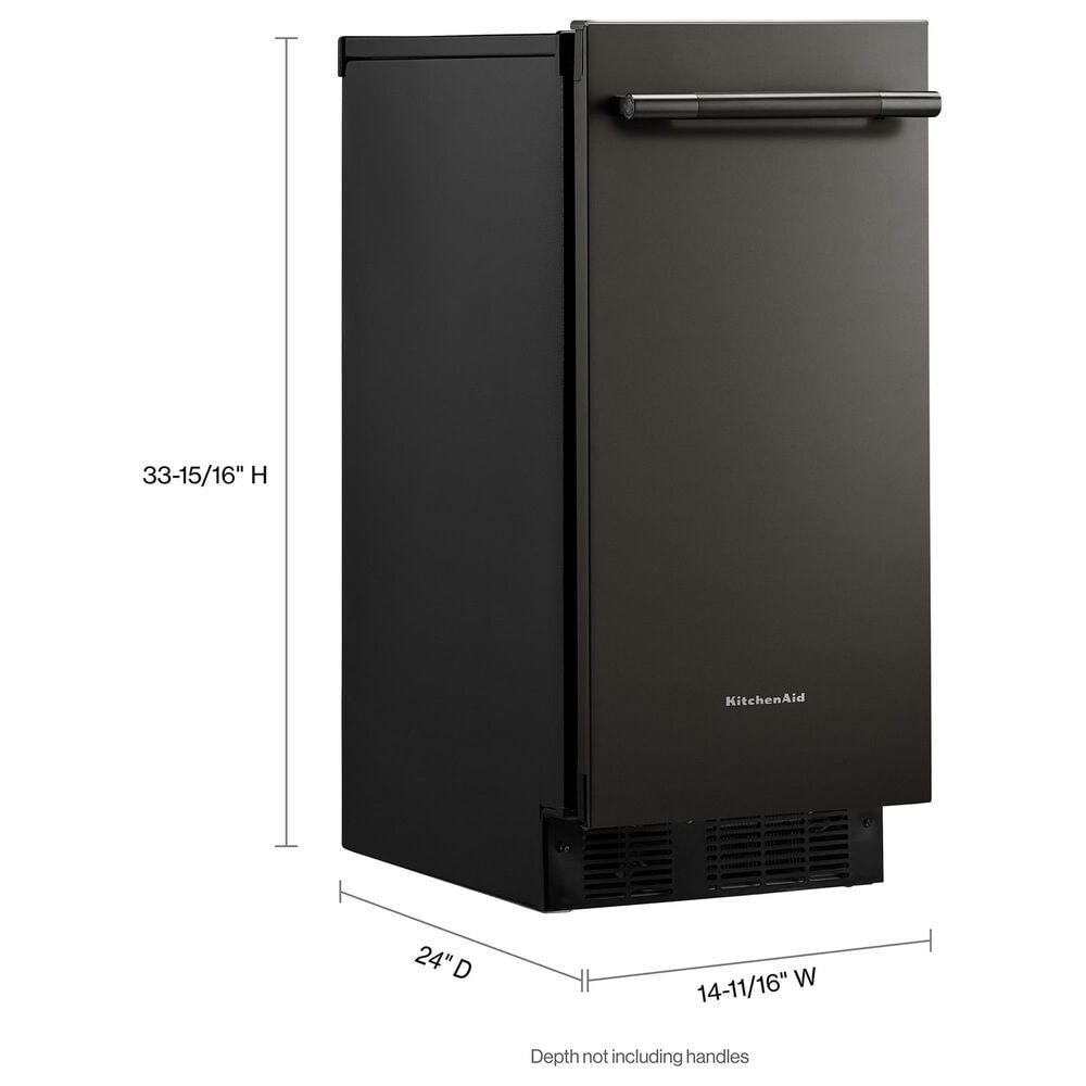 KitchenAid 15'' Automatic Ice Maker in Black Ore, , large