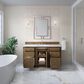 James Martin Bristol 60" Single Bathroom Vanity Cabinet in Saddle Brown, , large