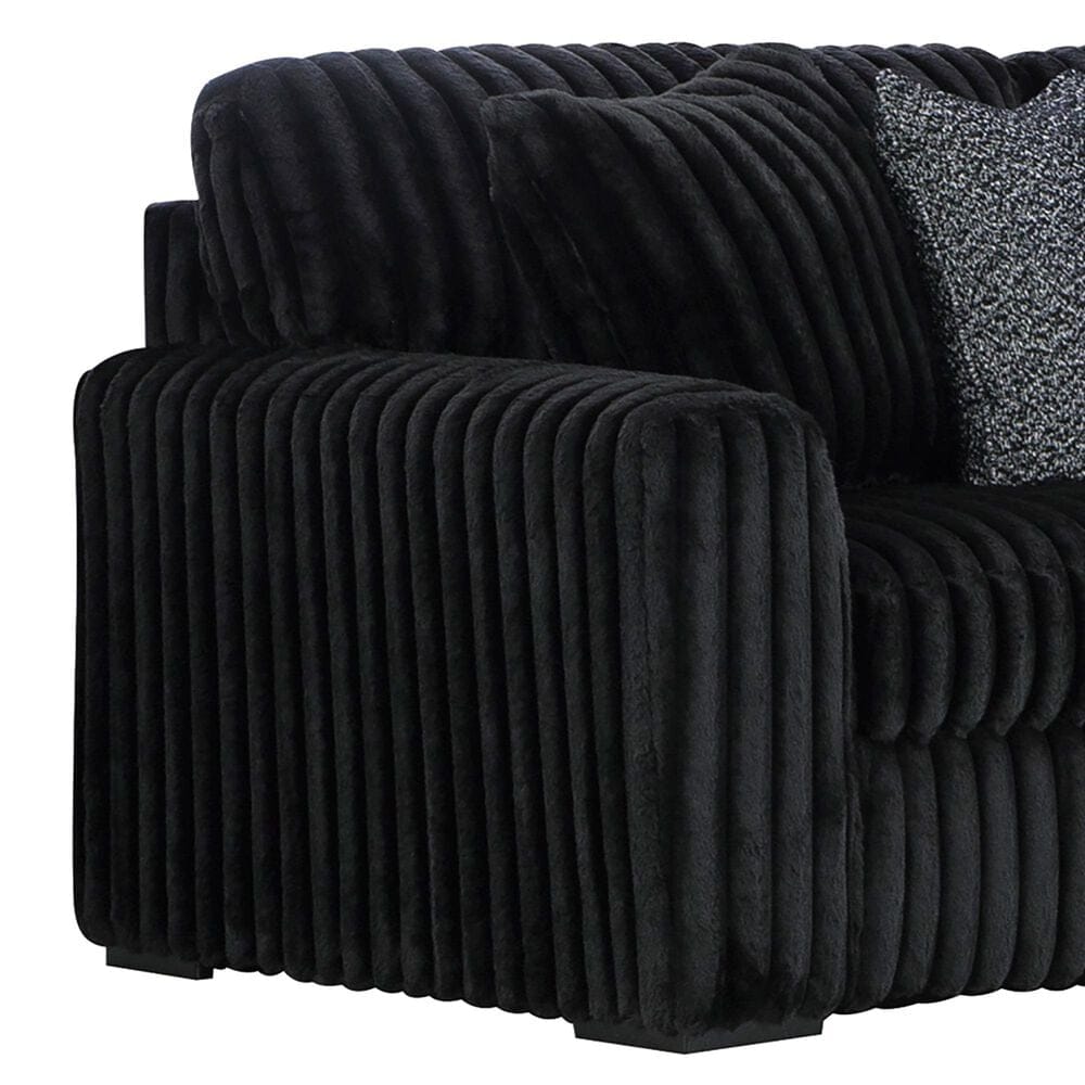 Ashley Midnight-Madness 4-Piece Sectional with Right-Facing Chaise in Onyx, , large