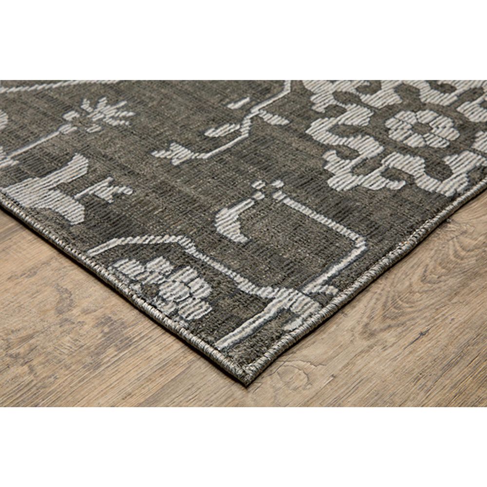 Oriental Weavers Intrigue INT09 2&#39;3&quot; x 7&#39;6&quot; Grey Runner, , large