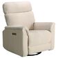Appleseed Alden Power Swivel Glider Recliner in Oatmeal, , large