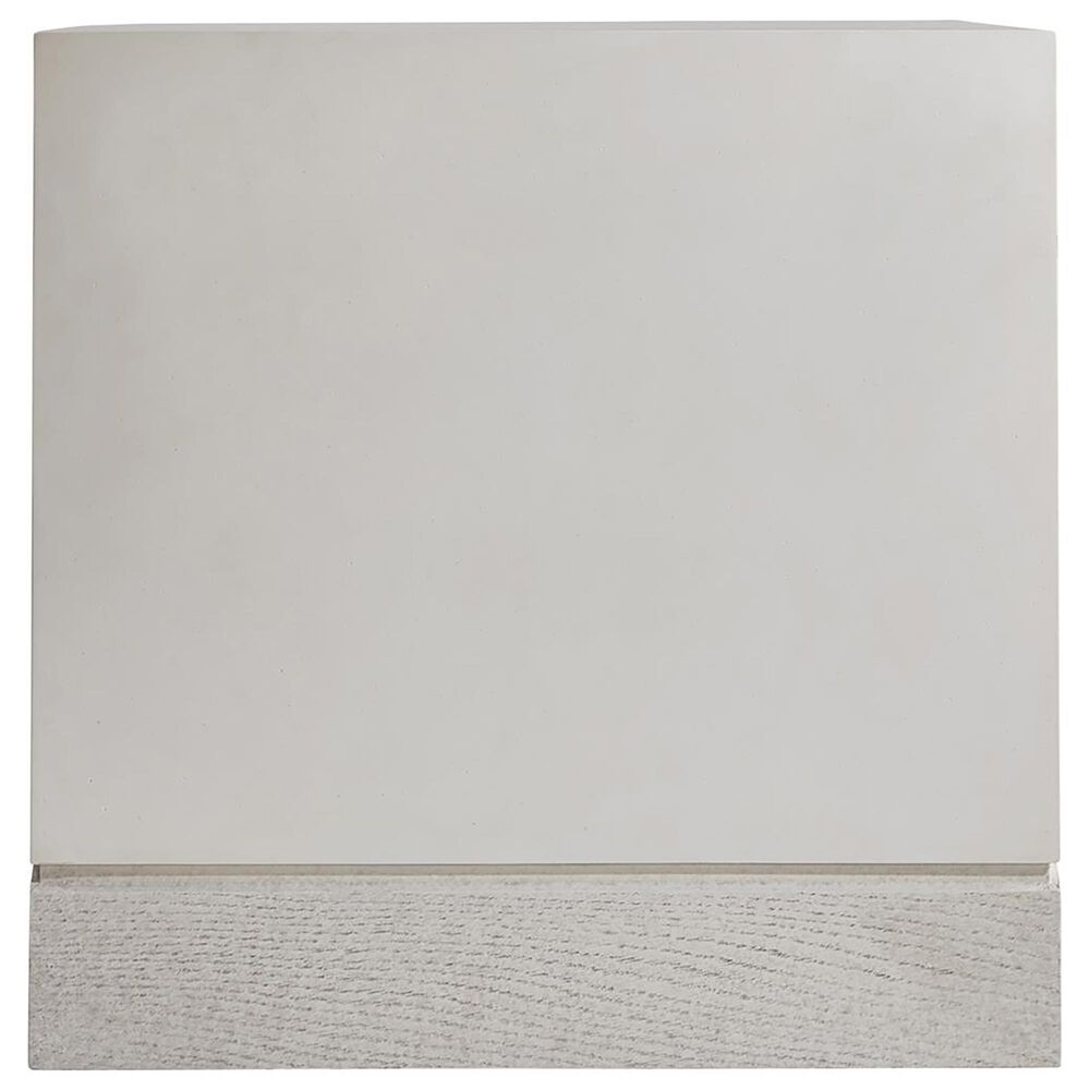 Bernhardt Ellison Square Side Table in Sandblasted White and Adobe, , large