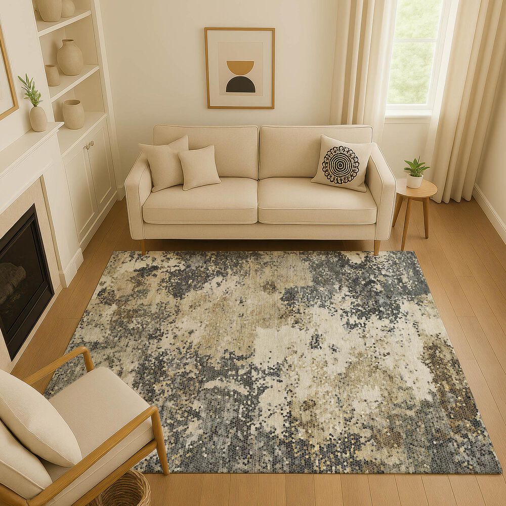 Dalyn Rug Company Lumara LM4 Pewter 8' x 10' Area Rug, , large