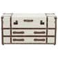 Maple and Jade 2-Drawer Coffee Table in Cream and Brown, , large