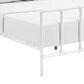 Modway Dower Stainless Steel Queen Platform Bed in White, , large