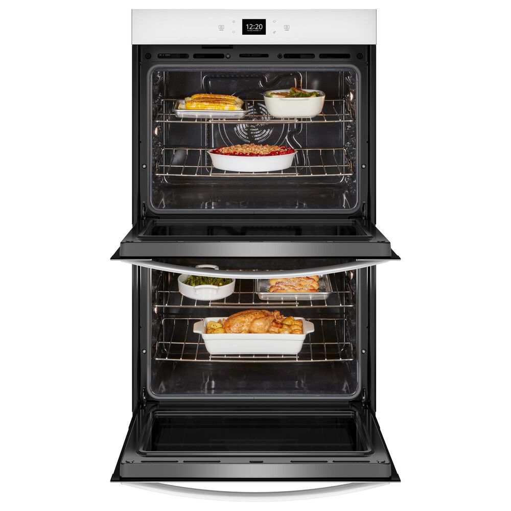 Whirlpool 27&quot; Self-Cleaning Air Fry Single-Fan Smart Double Electric Wall Oven in White, , large