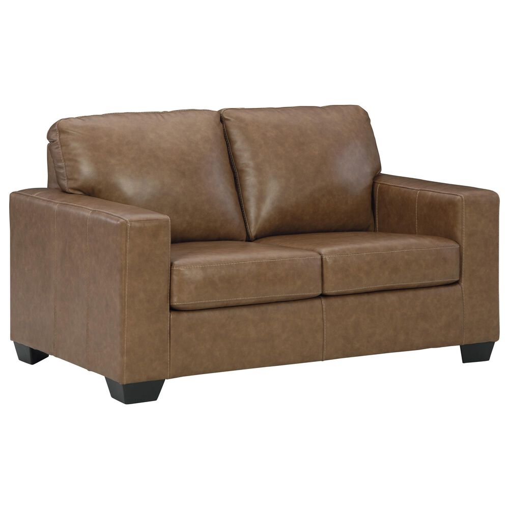 Ashley Bolsena Stationary Loveseat in Caramel, , large