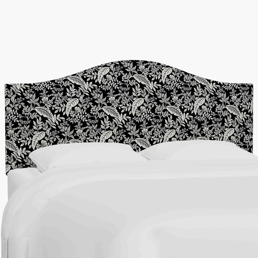 Skyline Furniture Mayfair California King Headboard in Canopy Black and Cream, , large