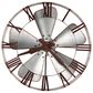 Howard Miller Mill Shop Wall Clock in Aged Silver and Reddish Brown, , large