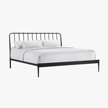 Hawthorne Furniture Farmhouse King Metal Panel Bed in Matte, , large