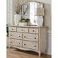 Riva Ridge Provence 8-Drawer Dresser and Mirror in Linen, , large