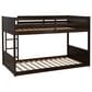 Linden Boulevard Dalton Low Profile Twin Bunk Bed in Espresso, , large